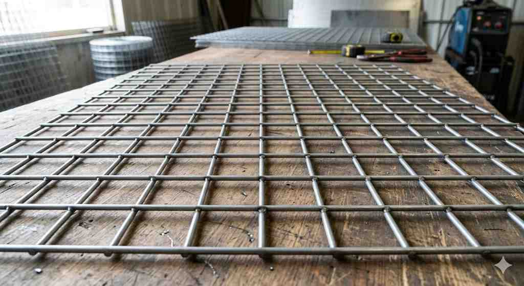 Heavy duty Welded Wire Mesh panels and rolls at Ghaziabad warehouse.